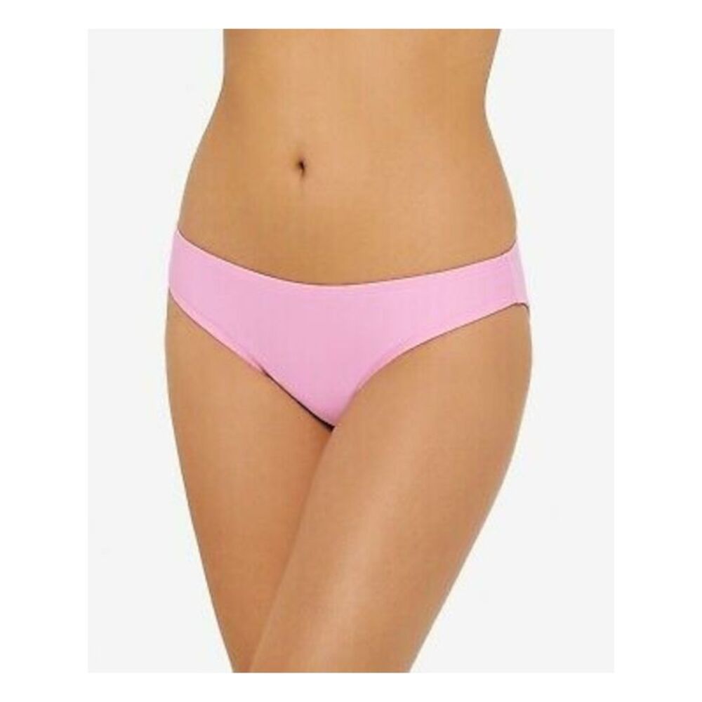 HULA HONEY Women's Pink Unlined Moderate Coverage Bikini Swimsuit Bottom XS